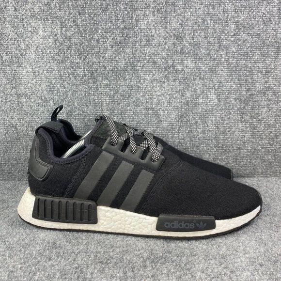 adidas Other - Adidas NMD R1 Mens 12 Shoes Black Wool Athletic Running Sneakers